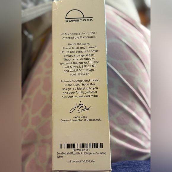 White Hat Rack Organizer - Picture 2 of 6